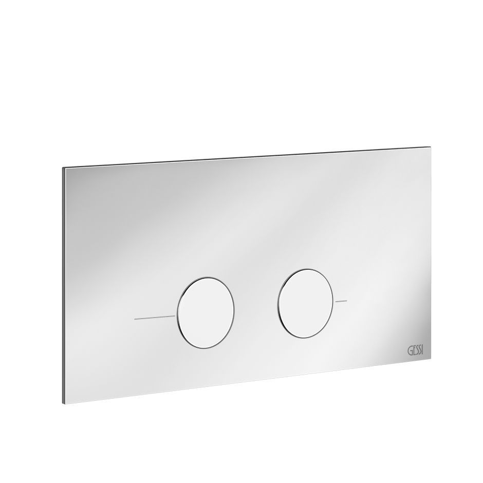 Placca Scarico WC Geberit Sigma01 - Doppio Scarico Cromato, Per Cassetta 115.770 - Foto 4