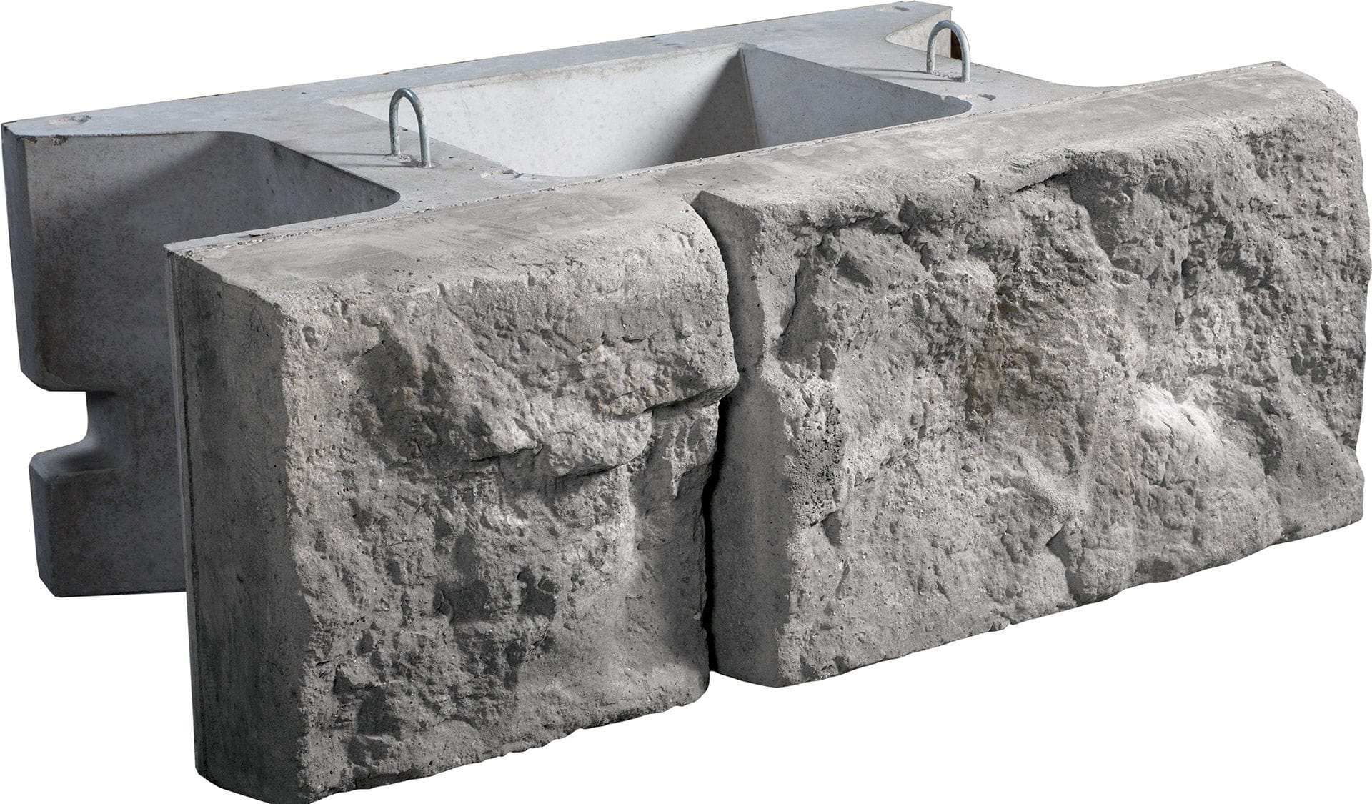Muro di contenimento in cemento armato / modulare / prefabbricato / per