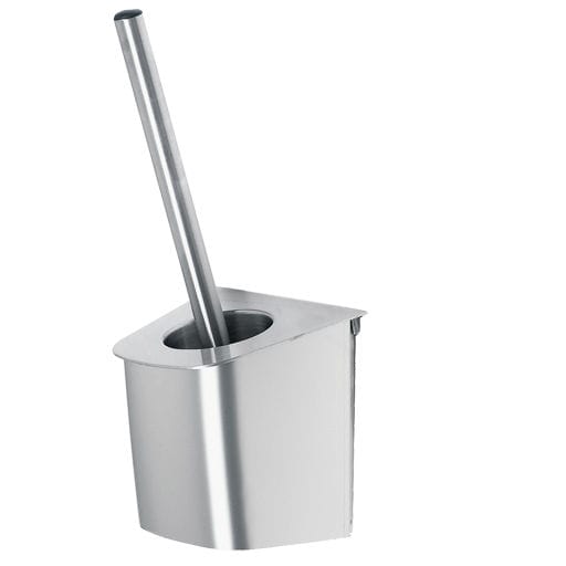 Porta Scopino Da WC Con Supporto Adesivo - Acciaio Inox, Senza Foratura - Con Scopino Bianco - Foto 13