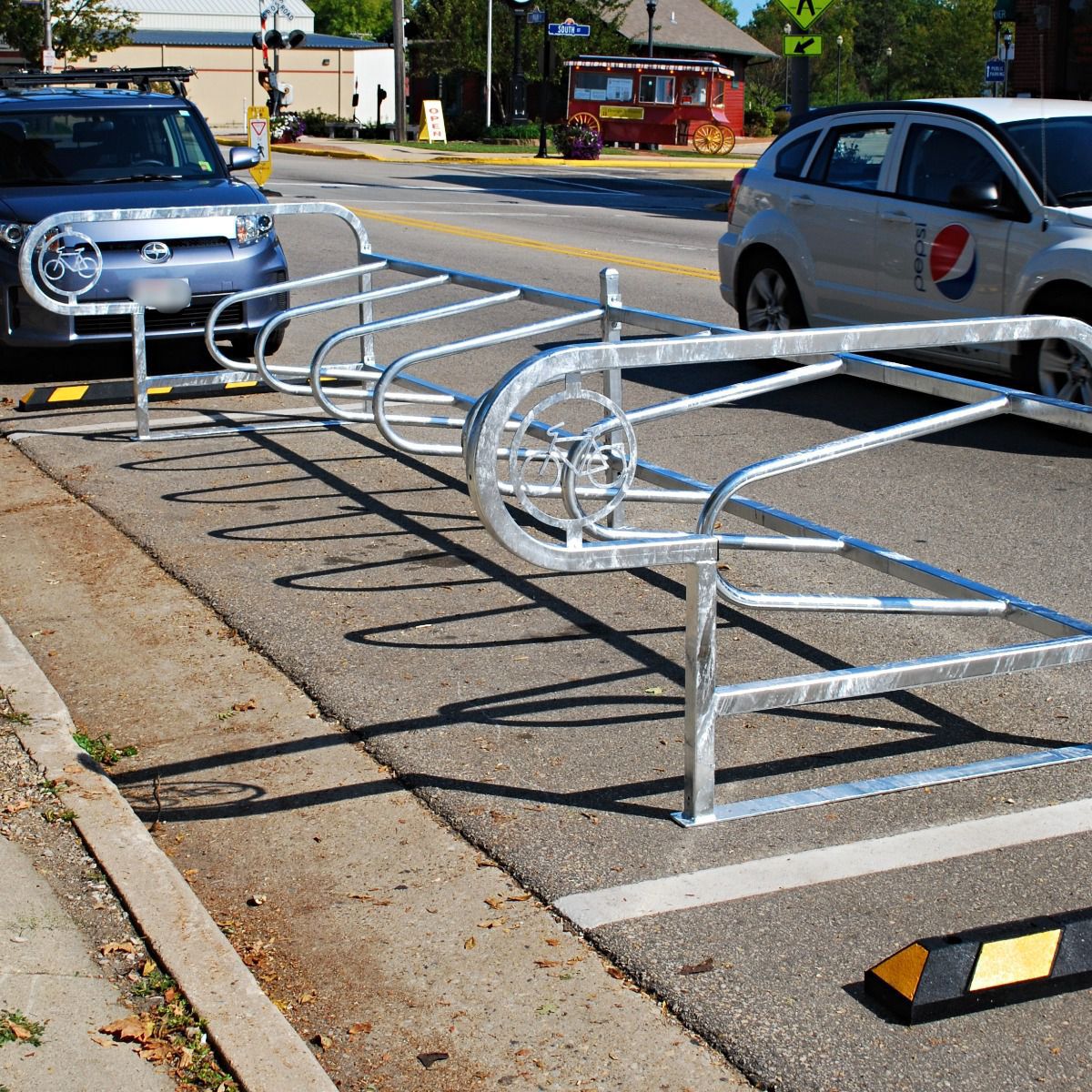 Mendler Rastrelliera Portabiciclette HWC-J74 – Acciaio Zincato Antracite Per 1 O 2 Bici, Da Incassare