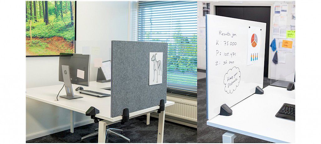 NEW PORT Pannello Divisorio Da Scrivania In Vetro By Manade - Foto 3