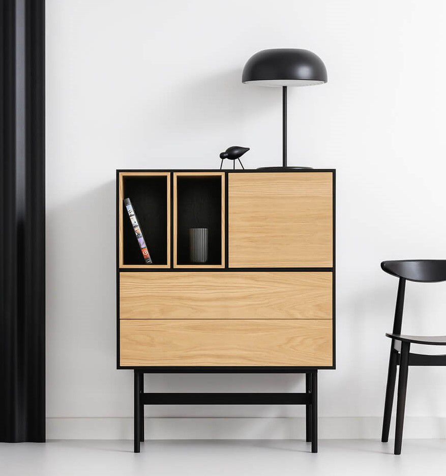 Credenza alta MAYA HIGH take me HOME. moderna / in rovere / in