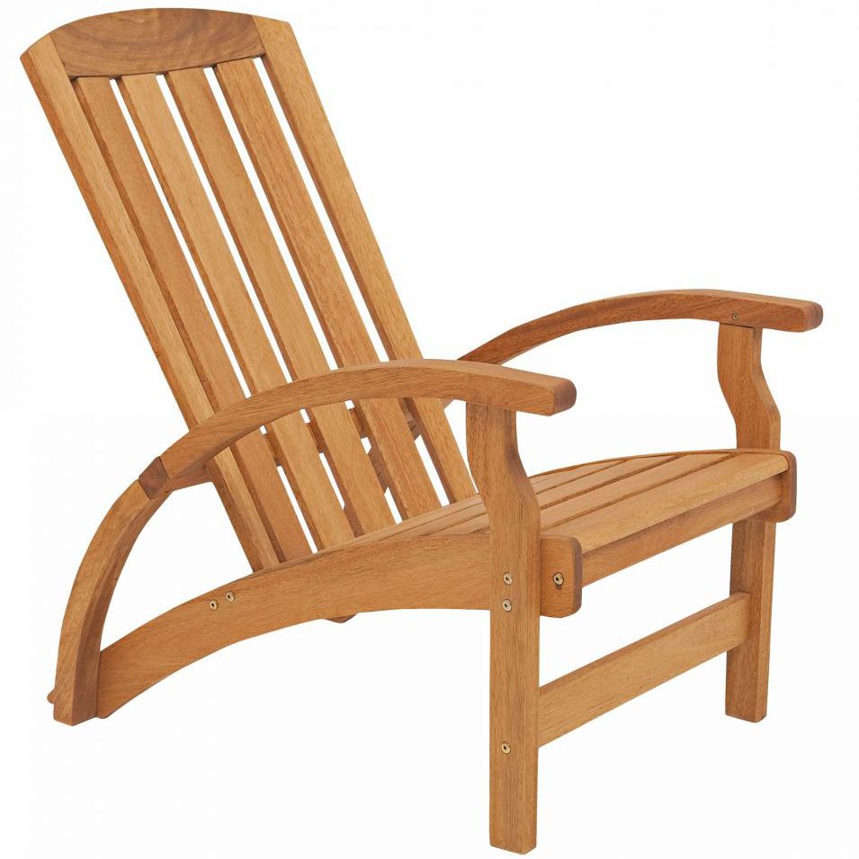 Sedia di legno Adirondack da esterno in legno di acacia