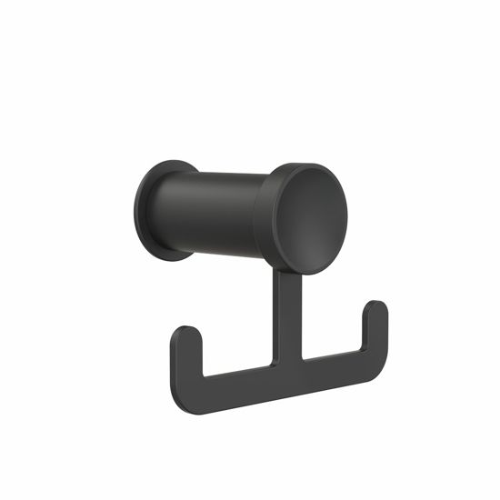 METAFORM Appendiabiti Doppio Cold Wind - Gancio A Muro In Metallo Con Fissaggio Biadesivo O Viti, Design Moderno