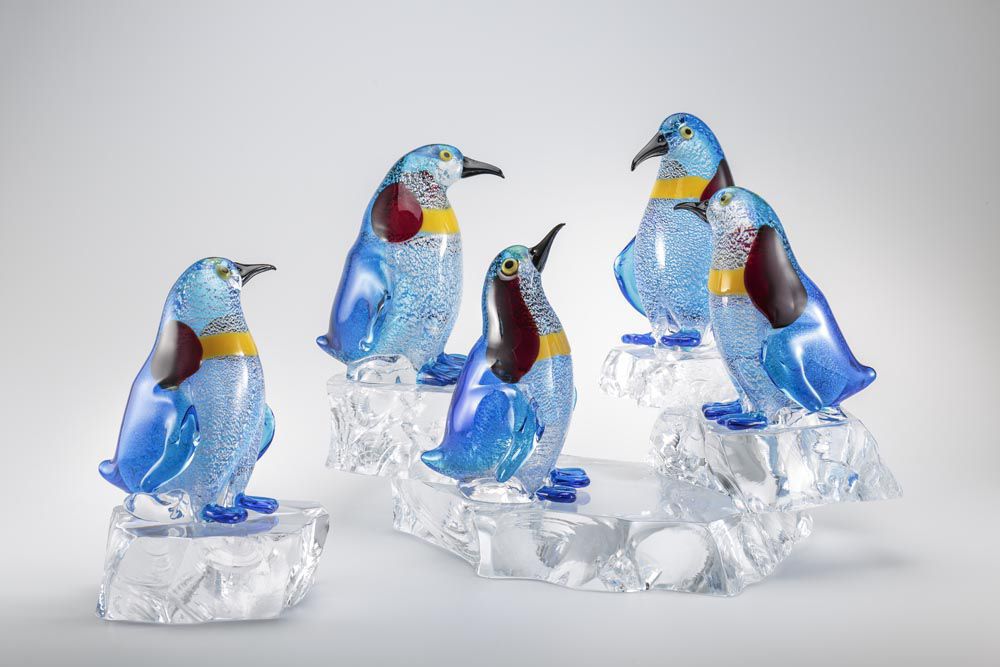 Scultura in vetro di Murano - BIRDS - Zanetti Murano srl