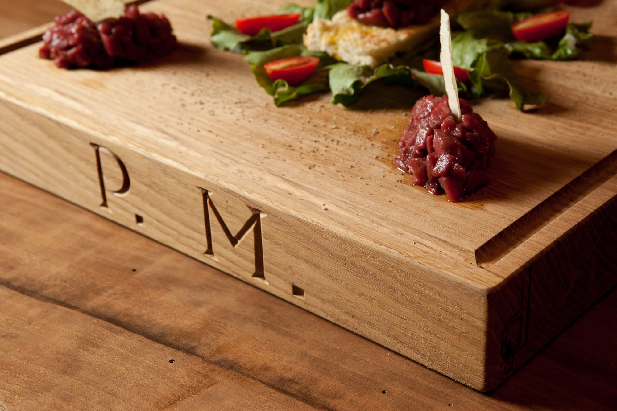 Tagliere In Legno Di Noce Naturale Oliato - Misura L 40x30x3 Cm, Per Carne, Verdure, Pane, Formaggi - Fatto In Europa