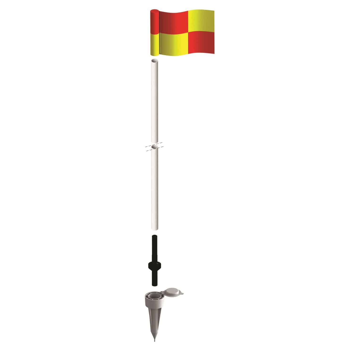 WinCraft Bandiera Da Giardino Con Supporto San Jose Earthquakes, 31,8x45,7 Cm, Doppio Lato, Palo In Acciaio 101,6 Cm, Ufficiale E Autorizzata, Regalo Per Fan