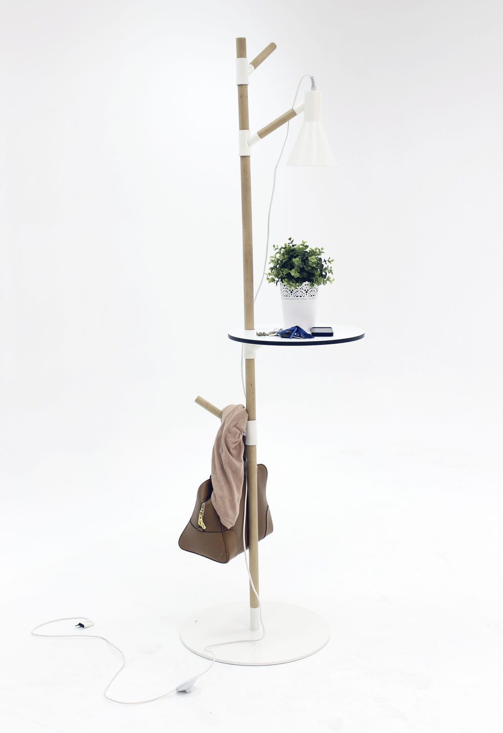 Appendiabiti Autoportante - 12 Ganci, Bianco, Per Ingresso O Camera - Foto 4