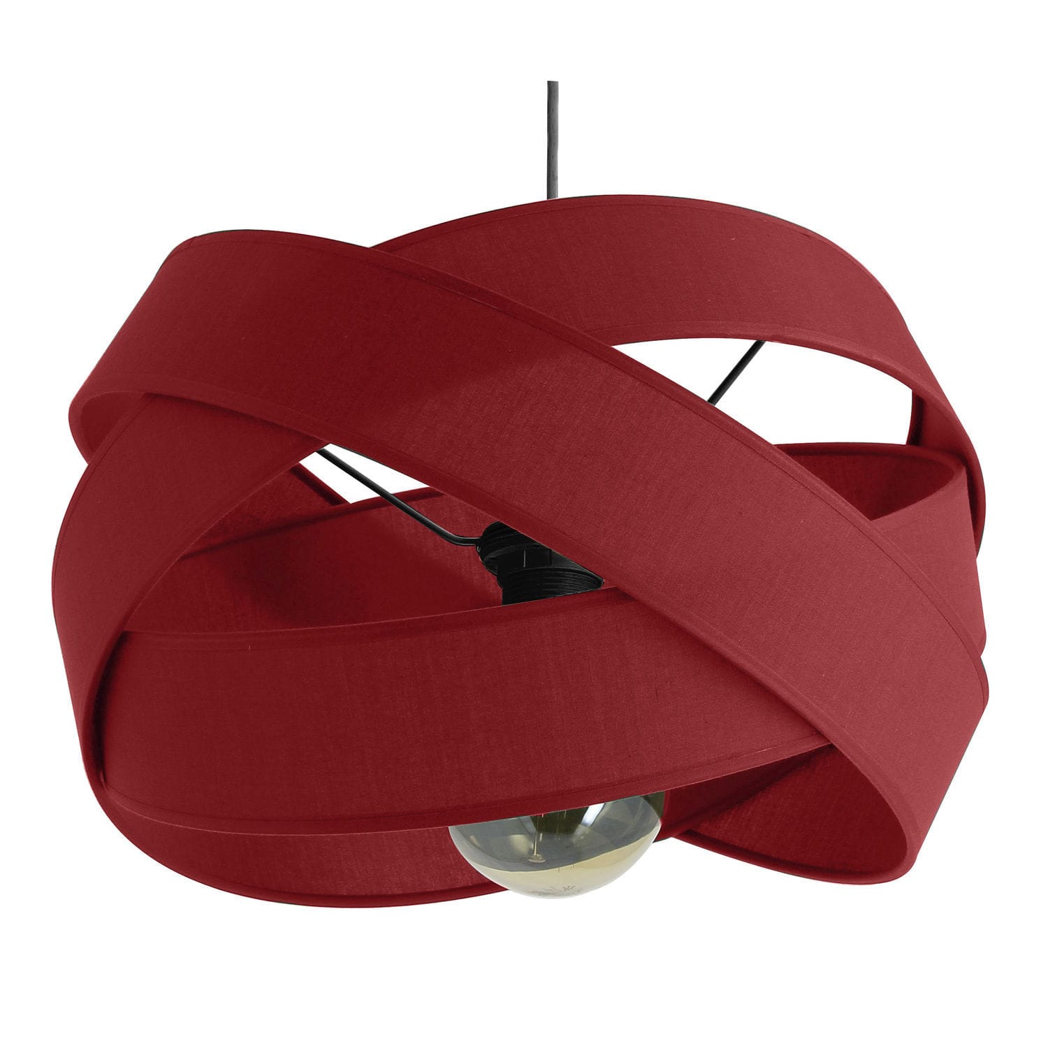 Lealight Lampada A Sospensione In Tessuto Con Cavo In Tessuto Grigio Chiaro 1,8m: Punto Luce Flessibile Con Portalampada E27 E Spina UE - 2