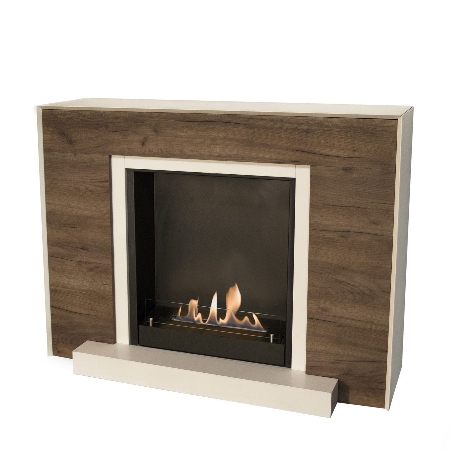 camini con rivestimento in legno