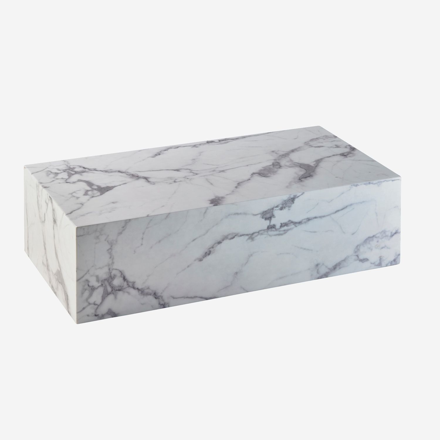 Piedistallo Da Cucina In Marmo Bianco Con Base Ad Incastro, Elegante E Moderno Per Torte E Dessert, 25,4 Cm - 2