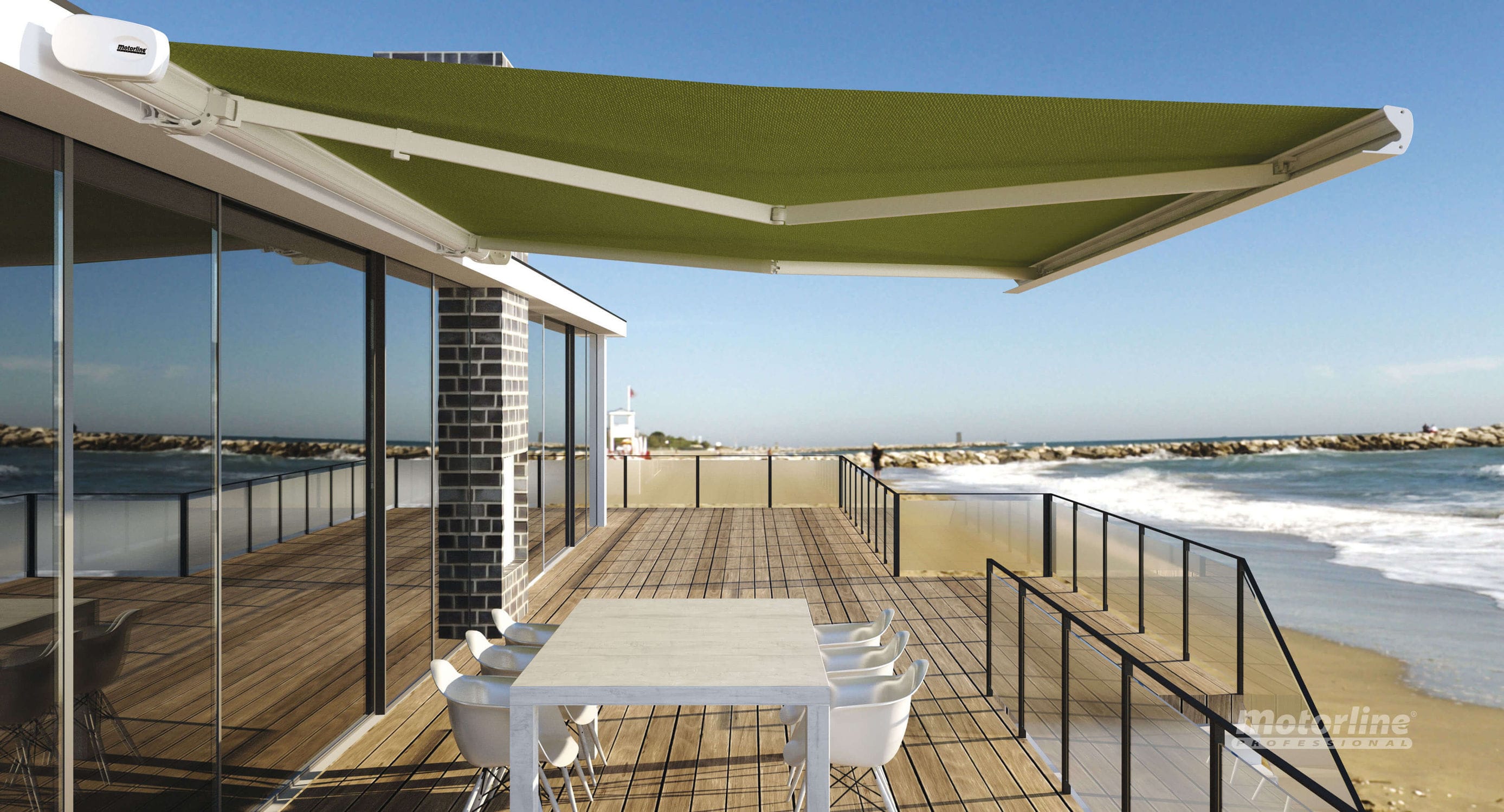 Telo per Pergola Avorio 3x6m Protezione Solare - Garantia de 15 anni TECPLAST - XP680M2PR - Copertura Pergola Impermeabile in PVC - Prodotto in Francia