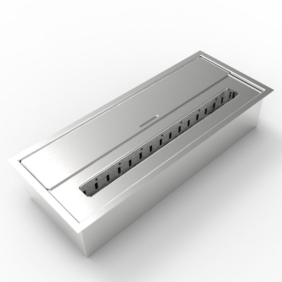 Bruciatore A Bioetanolo In Acciaio Inox – Diametro 12,5 Cm, Altezza 9 Cm, Serbatoio 800 Ml, Con Spugna In Ceramica Per Fiamma Più Lunga