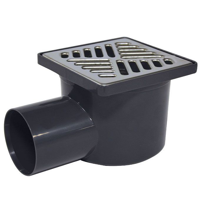 Piletta Per Doccia Wirquin Slim Con Griglia In Acciaio Inox – Altezza 40 Mm, Tecnologia Senza Acqua, Facile Da Pulire