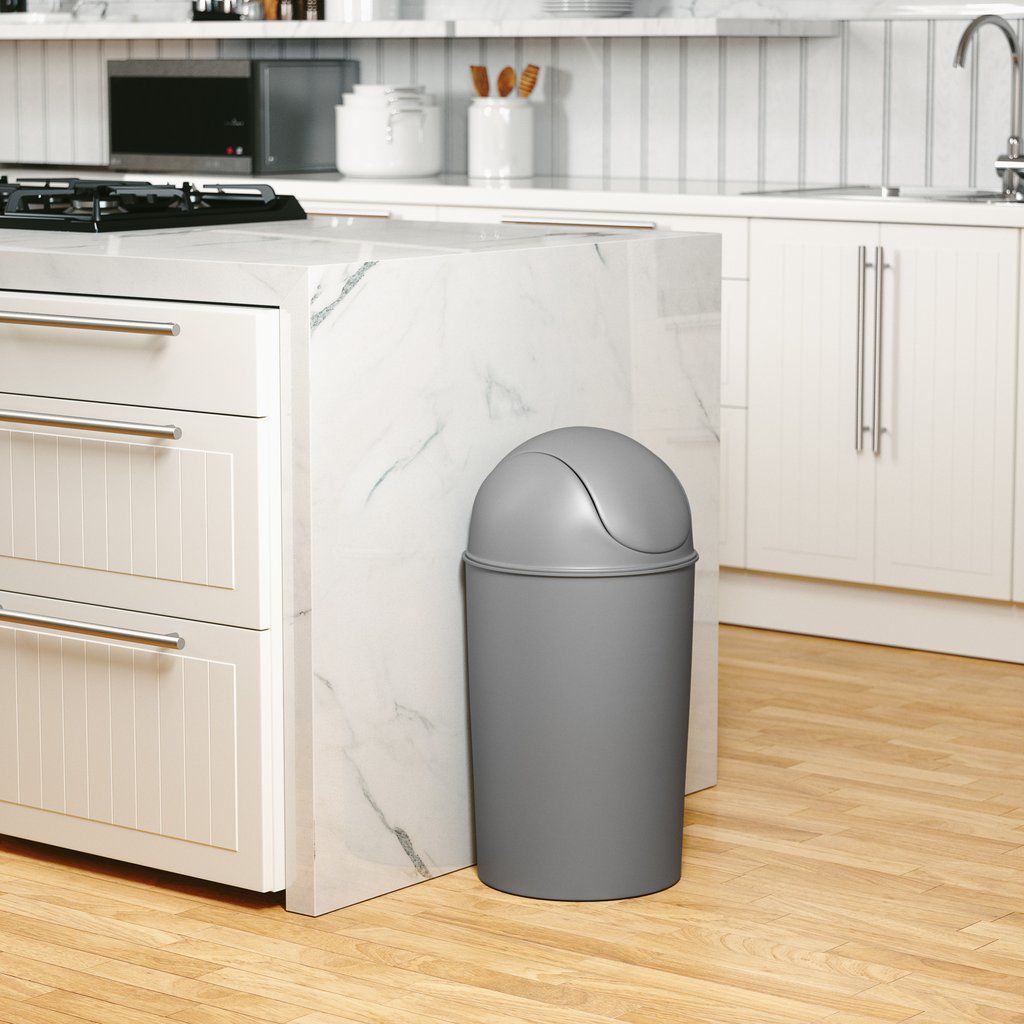ARTPLAST - Pattumiera Con Coperchio Colore Marrone 10 Litri - H30x23,5 – On Line Happy Casa Store - 7