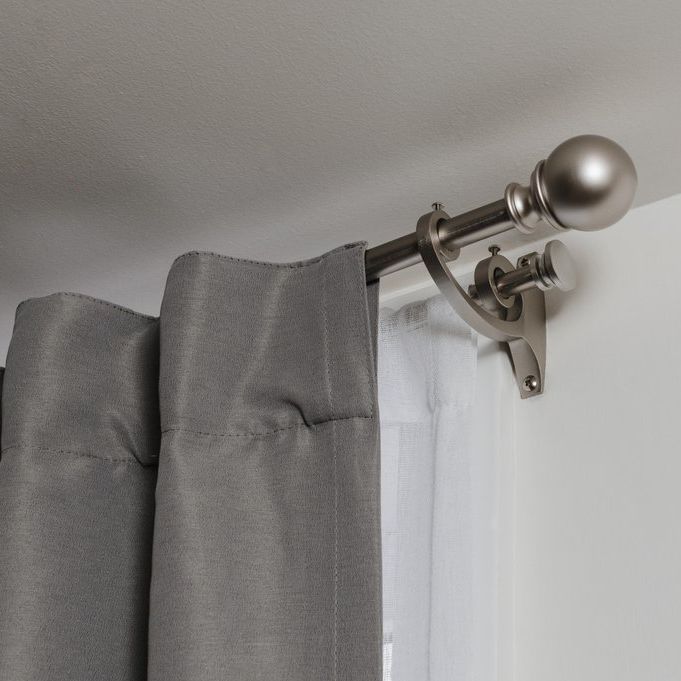 Umbra Blok Asta per tende regolabile, diametro di 2,5 cm, 183-366 cm, Acciaio, Canna di fucile