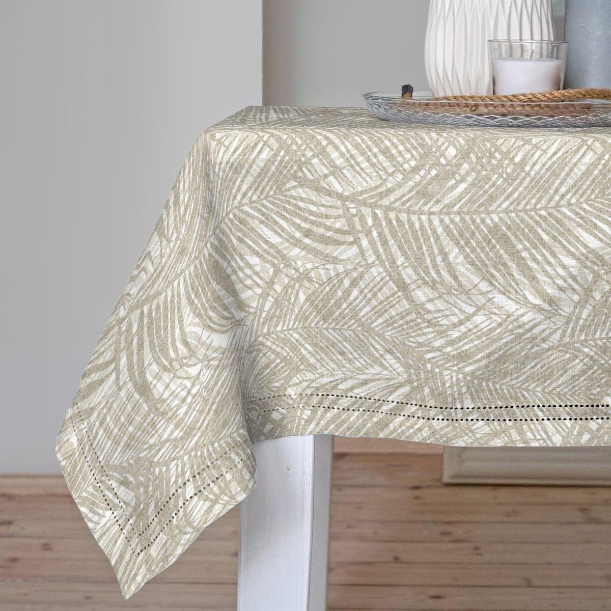 Tovaglia Rettangolare In Poliestere - Ecru, 350x150 Cm - Foto 4