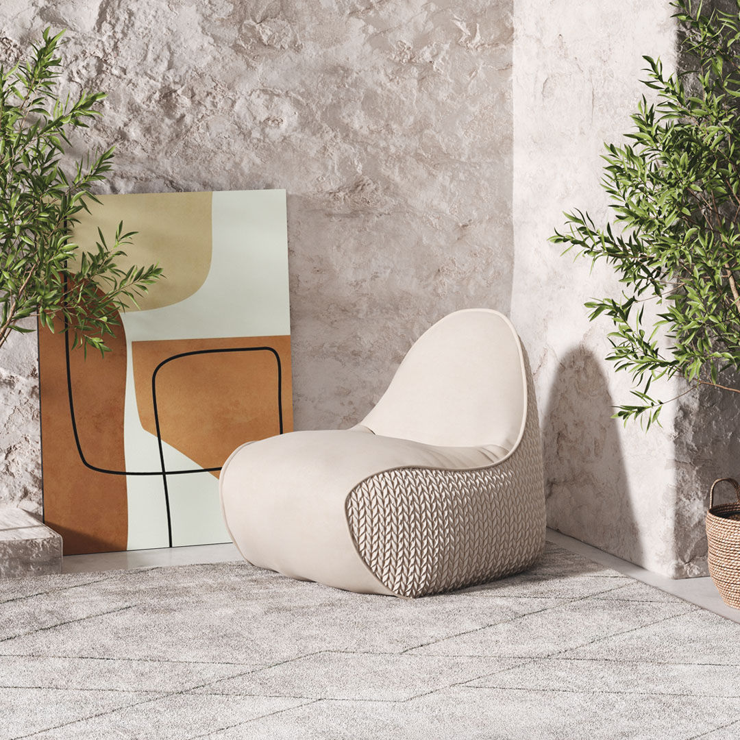 Poltrona Togo,Poltrona A Sacco,Divano Angolare Togo Sedia da Camino Tessuto di Velluto Morbido per Soggiorno Camera da Letto Dormitorio Salone Ufficio F,90 * 90 * 70cm