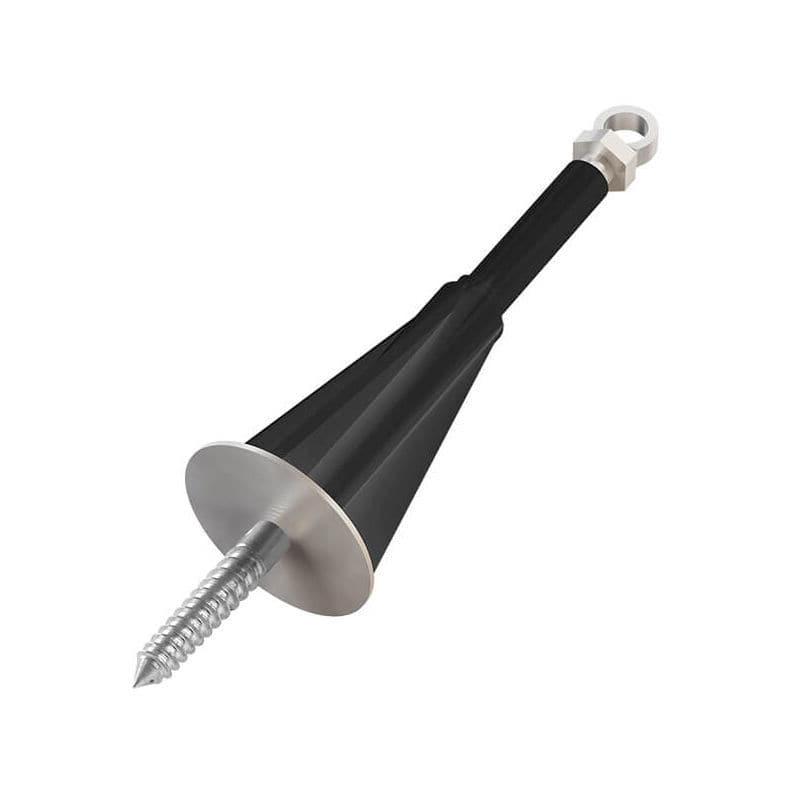 Bulloni Di Ancoraggio Per Tetti In Acciaio Inox 304 Con Gancio Per Tegole - Confezione 10 Pz M6 X 50 X 100 Mm, Dado E Rondella Inclusi
