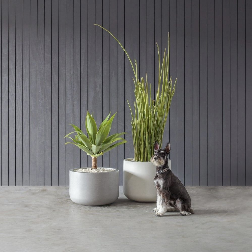 Fioriera In Ceramica Bianca Ceramica Grande Rotonda Moderna - Foto 13