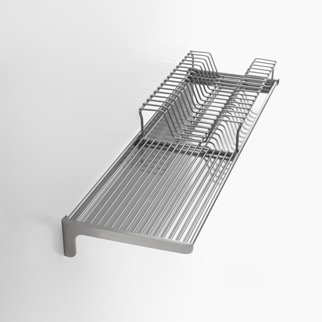 APS 11413 Multirack Mensola Da Cucina 3 Livelli In Acciaio Inox - Distributore Porzioni Da 1 Litro, Contenitori In SAN, Base Antiscivolo, 19x24x41 Cm