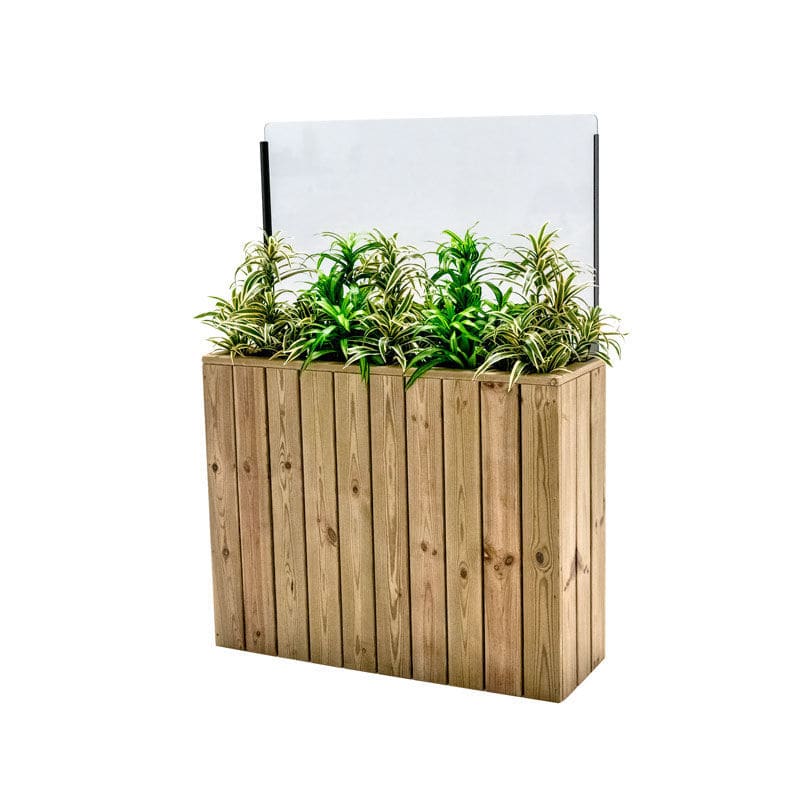 Fioriera In Legno Rettangolare Multiuso: Vaso Per Piante Grasse E Succulente - Decorazione Rustica Da Tavolo Per Casa, Giardino E Matrimonio