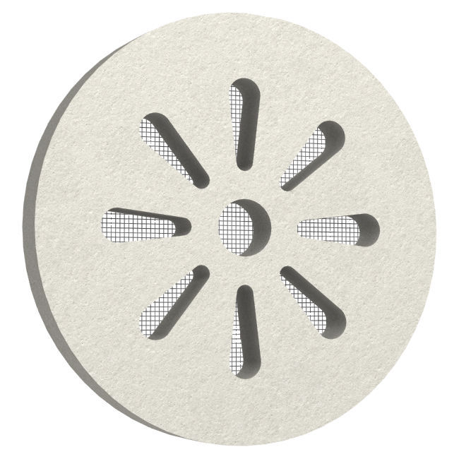 Griglia Decorativa Per Altoparlanti Monacor LS SG-200, 8", Diametro 214mm, Universale