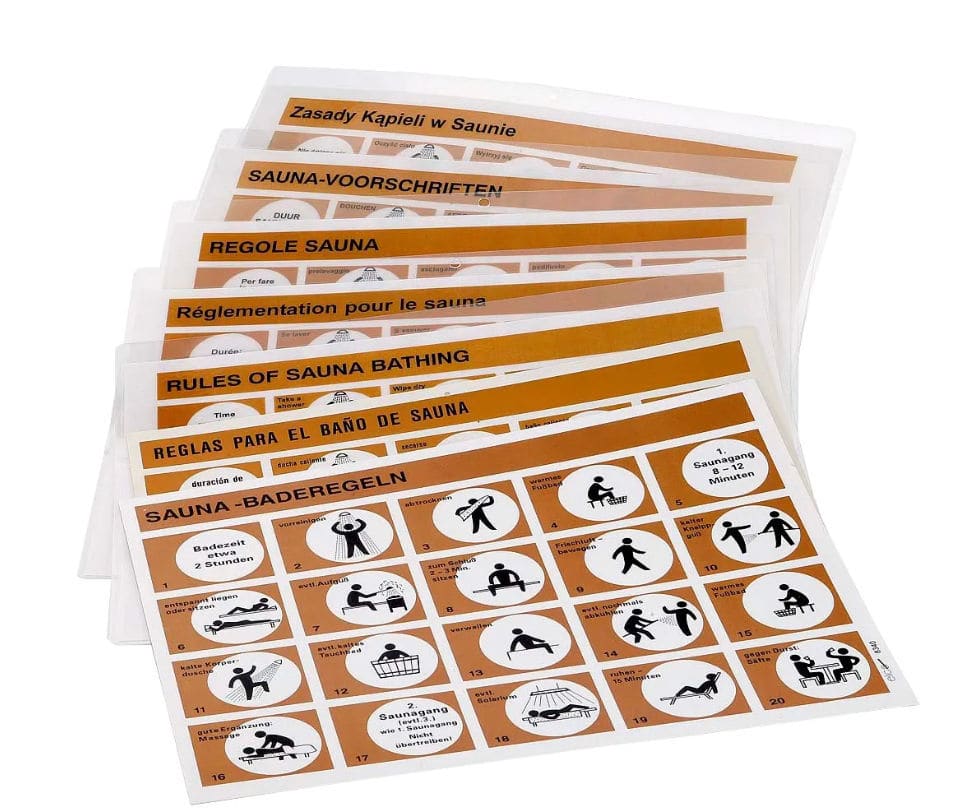 Cartello Legno Sauna Ottagonale - Insegna Decorativa 24x11cm Per Porte - Foto 10