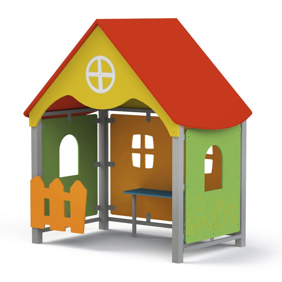 Casetta Da Gioco MagicHouse Multicolore - Plastica, 95x90x110 Cm, Con Porta E Finestra Apribile - Foto 7