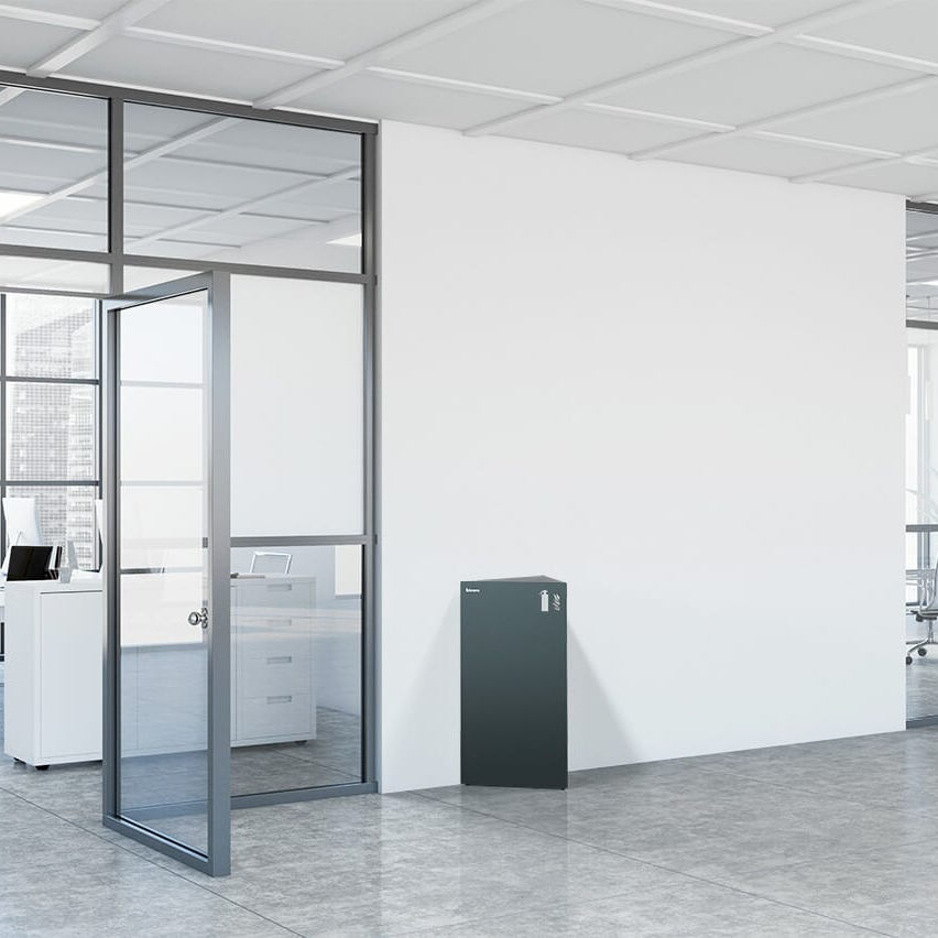 Cartello Estintore Seco FF094SRP 100x200 Mm - Adesivo In Plastica Semirigida Rosso/Bianco Per Interni Ed Esterni - 2