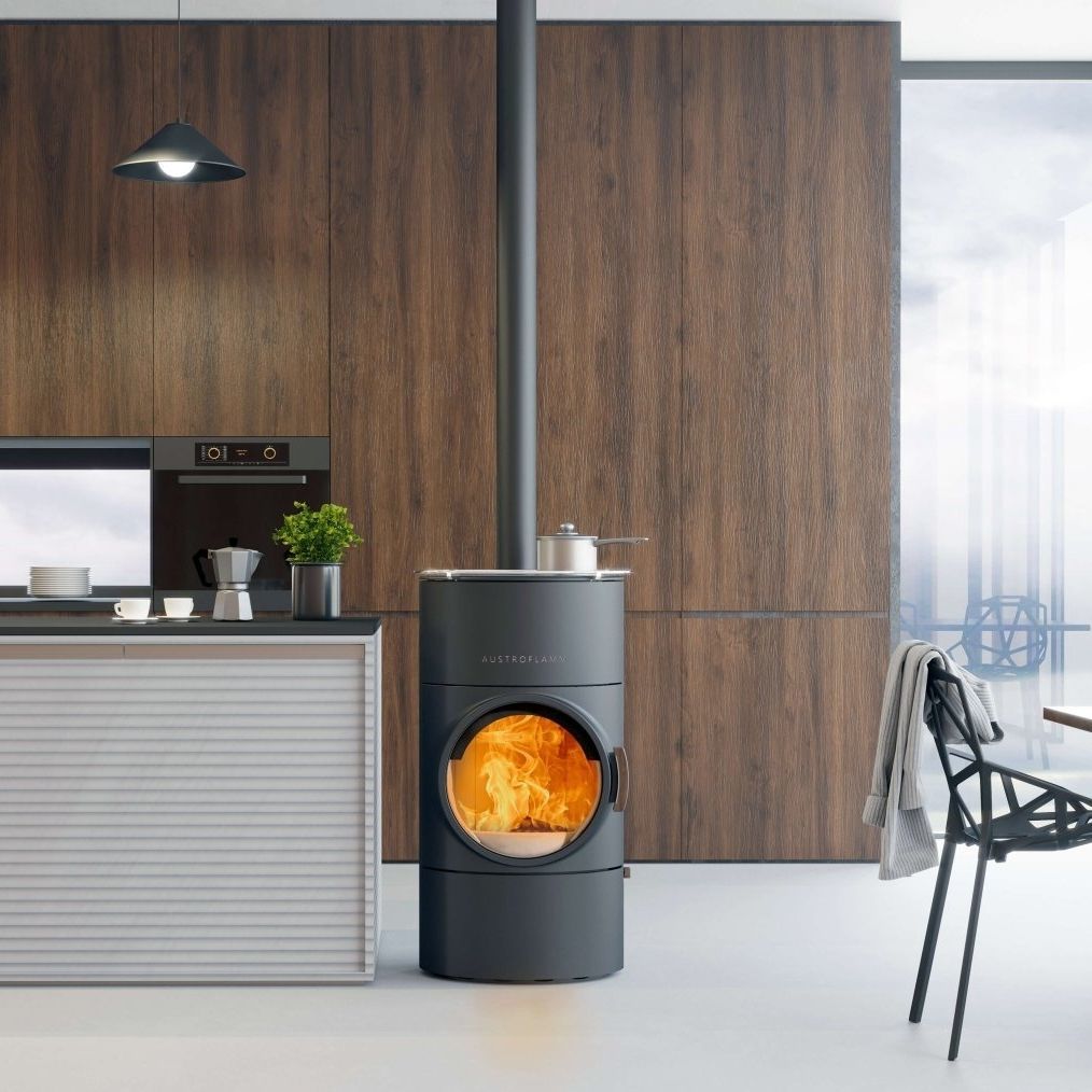 Stufa A Legna Clou Compact Cook AUSTROFLAMM 6 KW Da Appoggio stufa-a-legna-clou-compact-cook-austroflamm-6-kw-da-appoggio