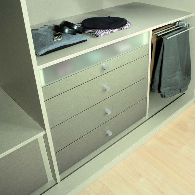 Emuca Cassetto Esterno Vertex 40 Kg Altezza 178 Mm, 178, Grigio - Foto 3