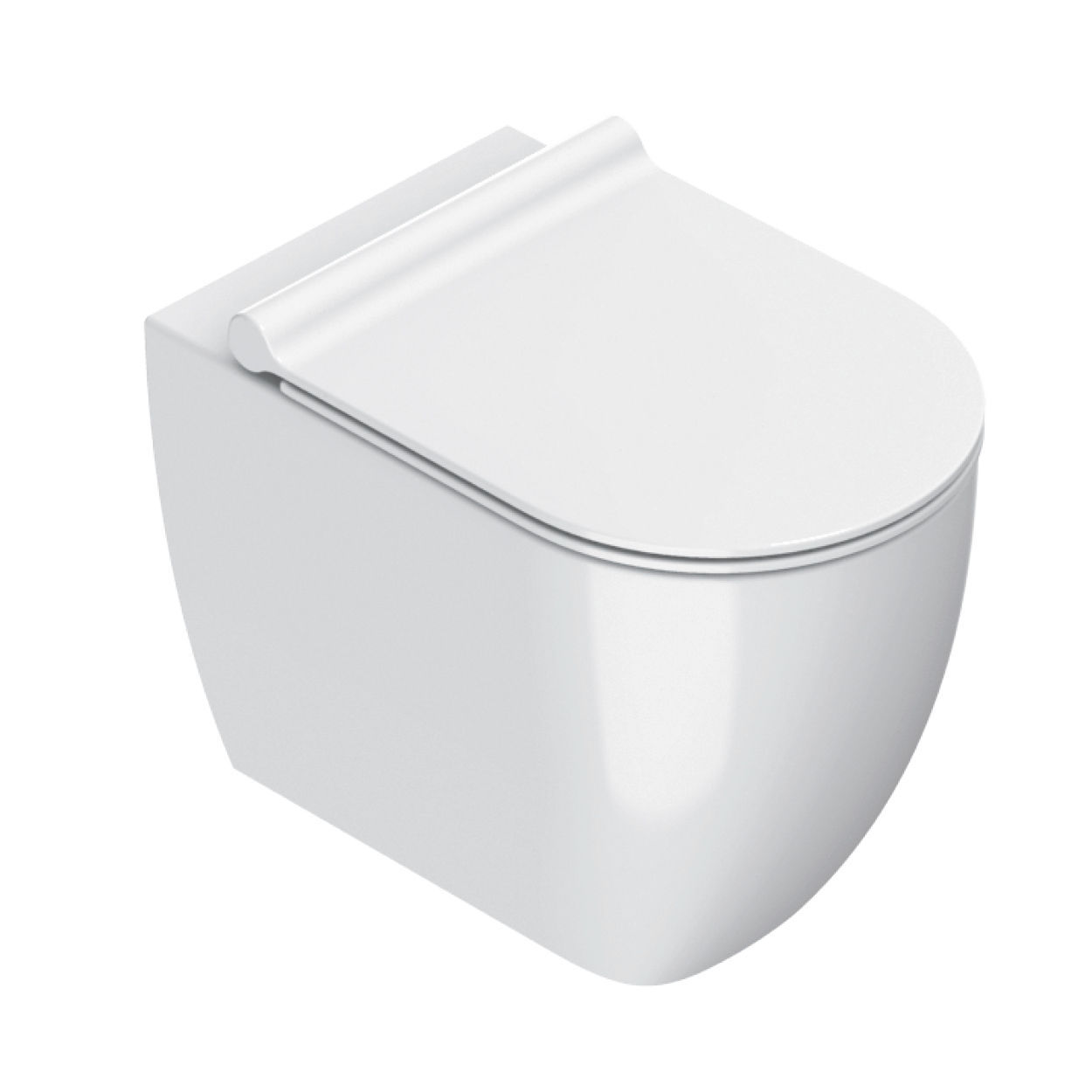 Wc Da Appoggio In Ceramica Con Sciacquone Ad Incastro Sfera