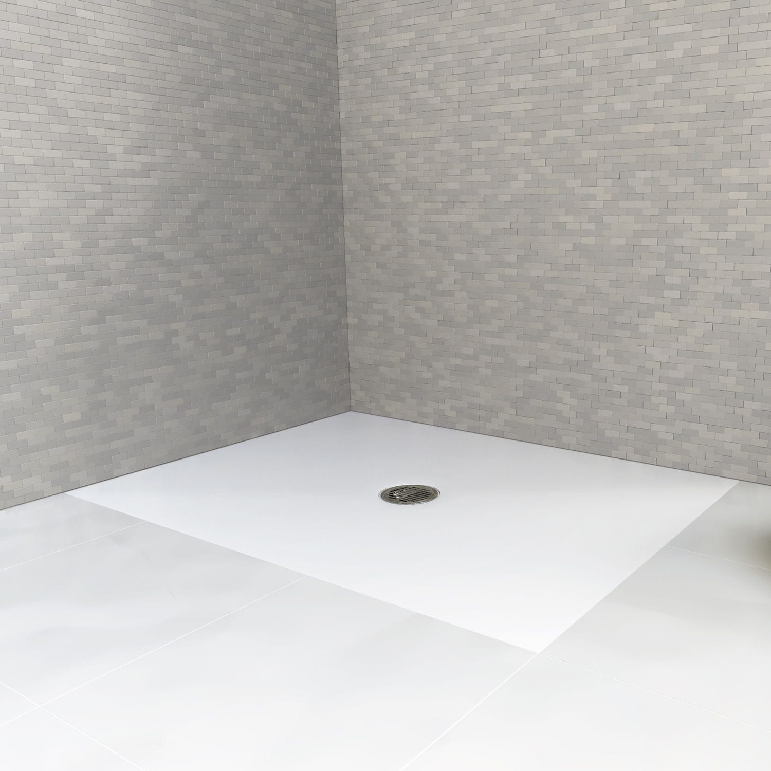 Piatto Doccia Acrilico 80x90cm Antiscivolo - Bianco, Spessore 4cm, Design Inclinato Per Drenaggio Rapido - Foto 4