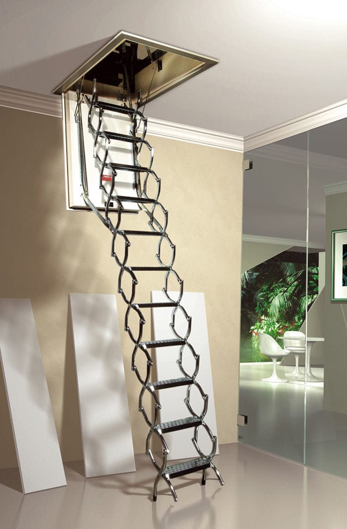Scala retrattile per mansarda - ZX ISO - Mobirolo - a fisarmonica