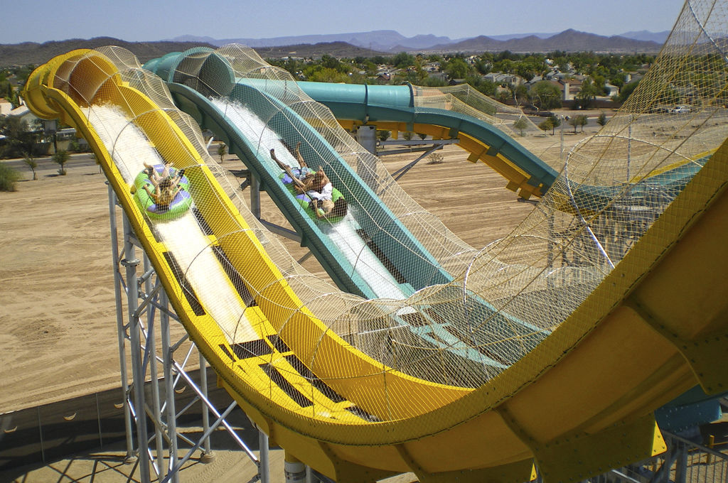 Scivolo Girevole Master Blaster Whitewater West Industries Ltd Per Parco Acquatico Per Ciambelle Gonfiabili