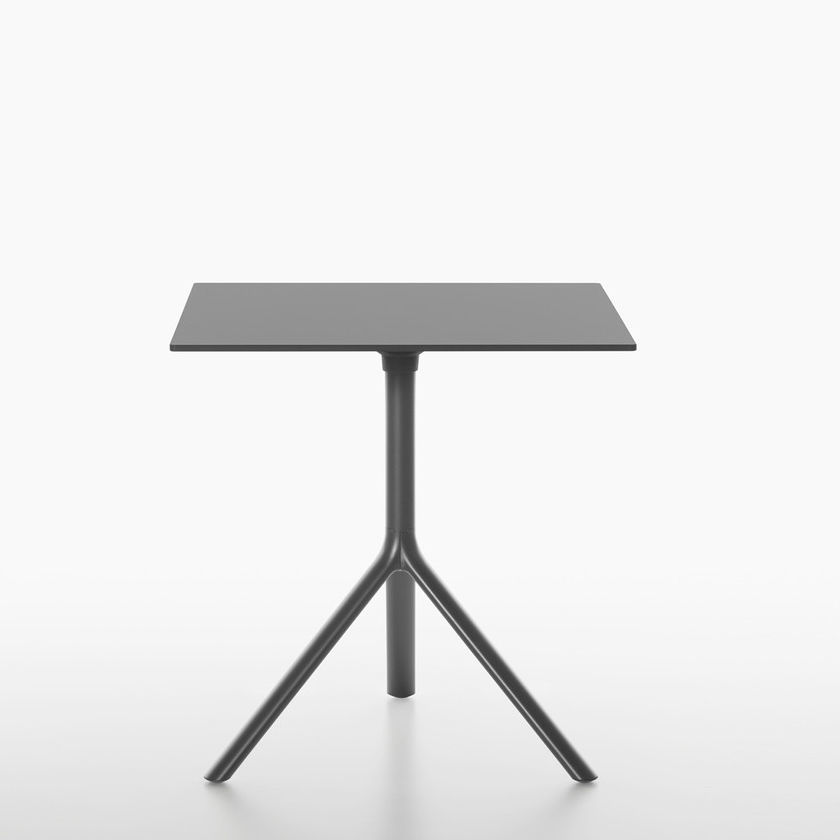 Mojawo Tavolo Bistrot In Plastica Rotondo 80 Cm - Verde, Con Foro Per Ombrellone, Facile Montaggio A Incastro, Per Esterni - copertina