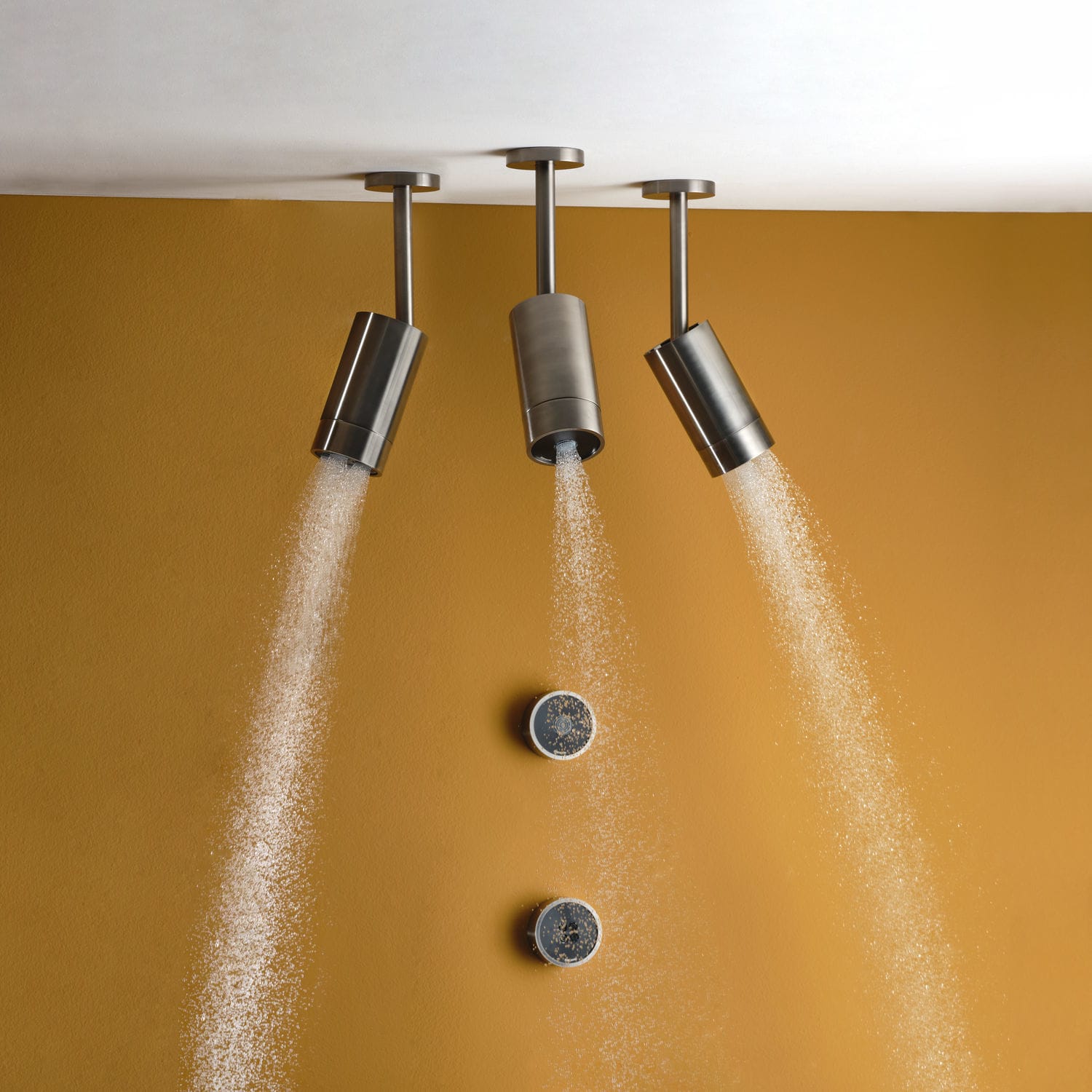 Soffione Doccia A Pioggia Rotondo - Piatto Doccia A Soffitto
