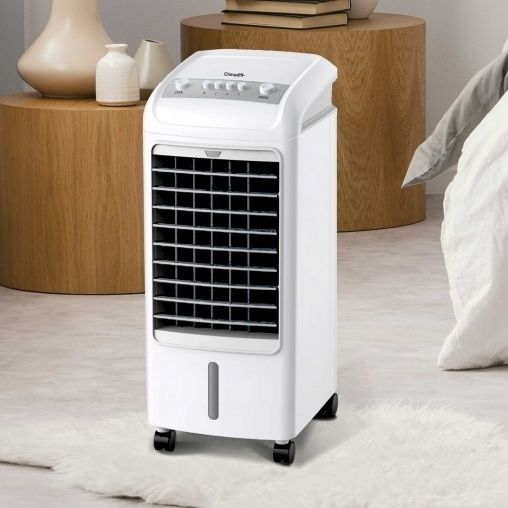 Raffrescatore Evaporativo 3-in-1 Relax4Life - Umidificatore, Ventilatore Con Ghiaccetti, Telecomando, 3 Velocità