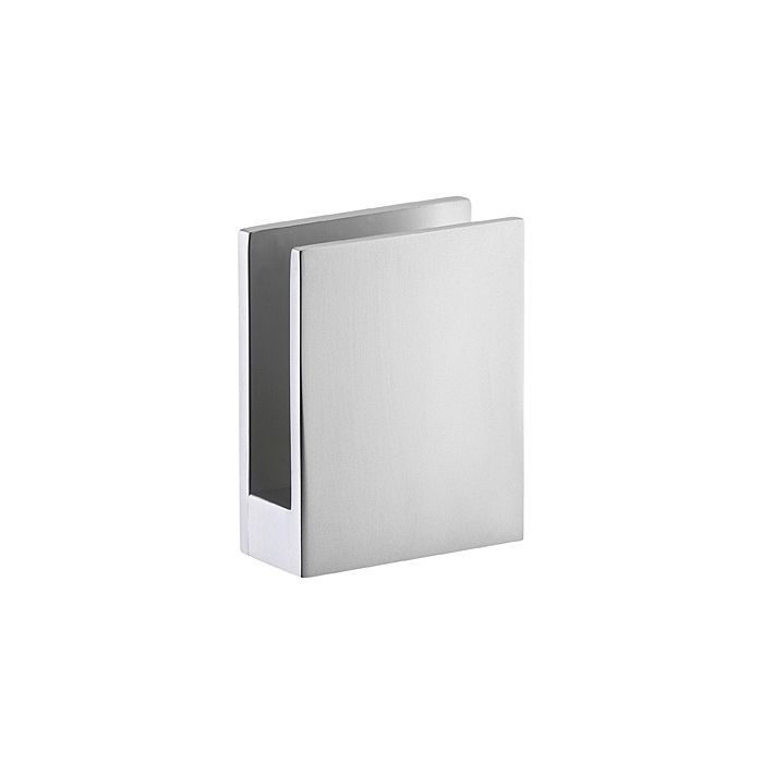 Yuanpgky Morsetto quadrato per vetro della porta della doccia a 90 gradi, supporto per pannello in ottone per accessori da bagno in vetro temperato da 8-12 mm, nero opaco cromato oro spazzolato