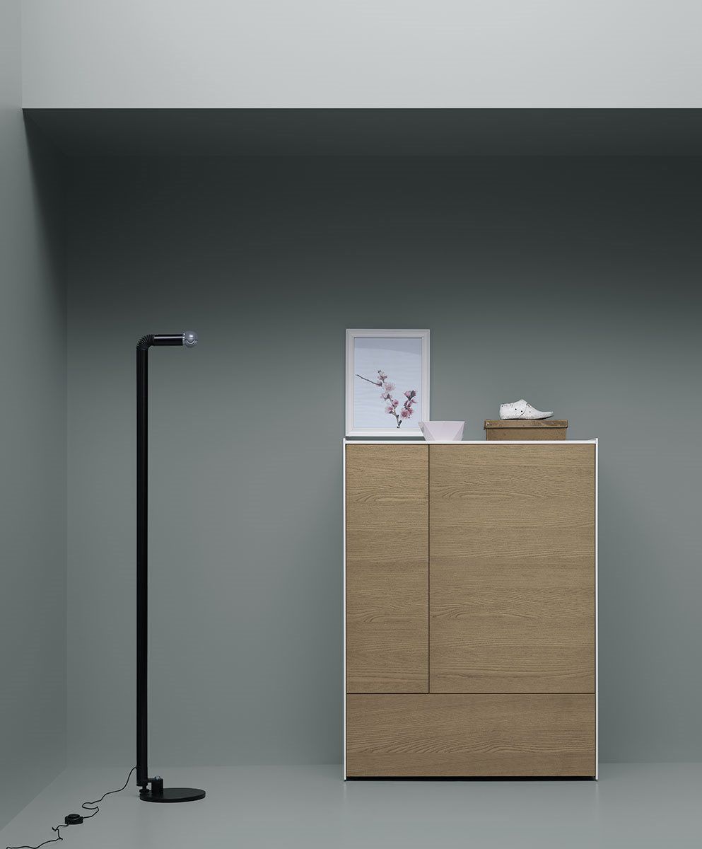 Credenza alta / moderna / in legno / bianca DAM md house