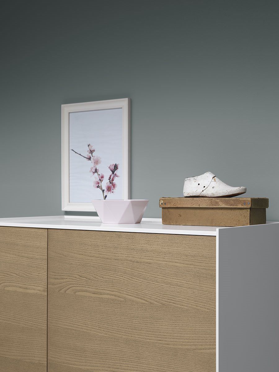 Credenza alta / moderna / in legno / bianca DAM md house