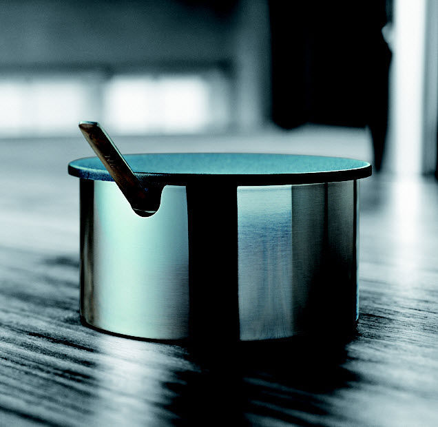 Parmigiano Reggiano Zuccheriera In Acciaio Inox - Design Geometrico, Con Serbatoio Per Spezie, Elegante E Pratica Formaggiera Da Frigo