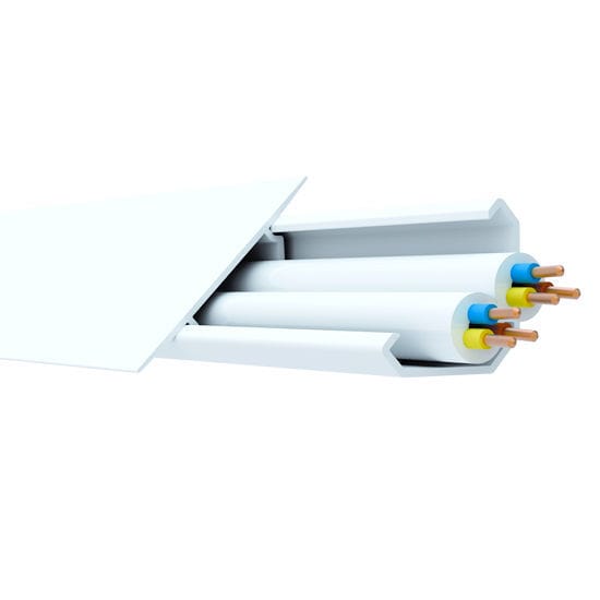 Canalina Cablaggio Alluminio 50mm - Lunghezza 1.1m, Per Nascondere Cavi, Argento - Foto 3