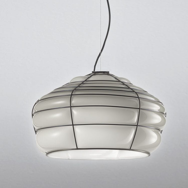 Sospensione A Soffitto Metallica Nera Atmosphera | Lampada Pendant Diametro 19cm, Altezza 22cm, Design Moderno E Minimal Per Interni - 2