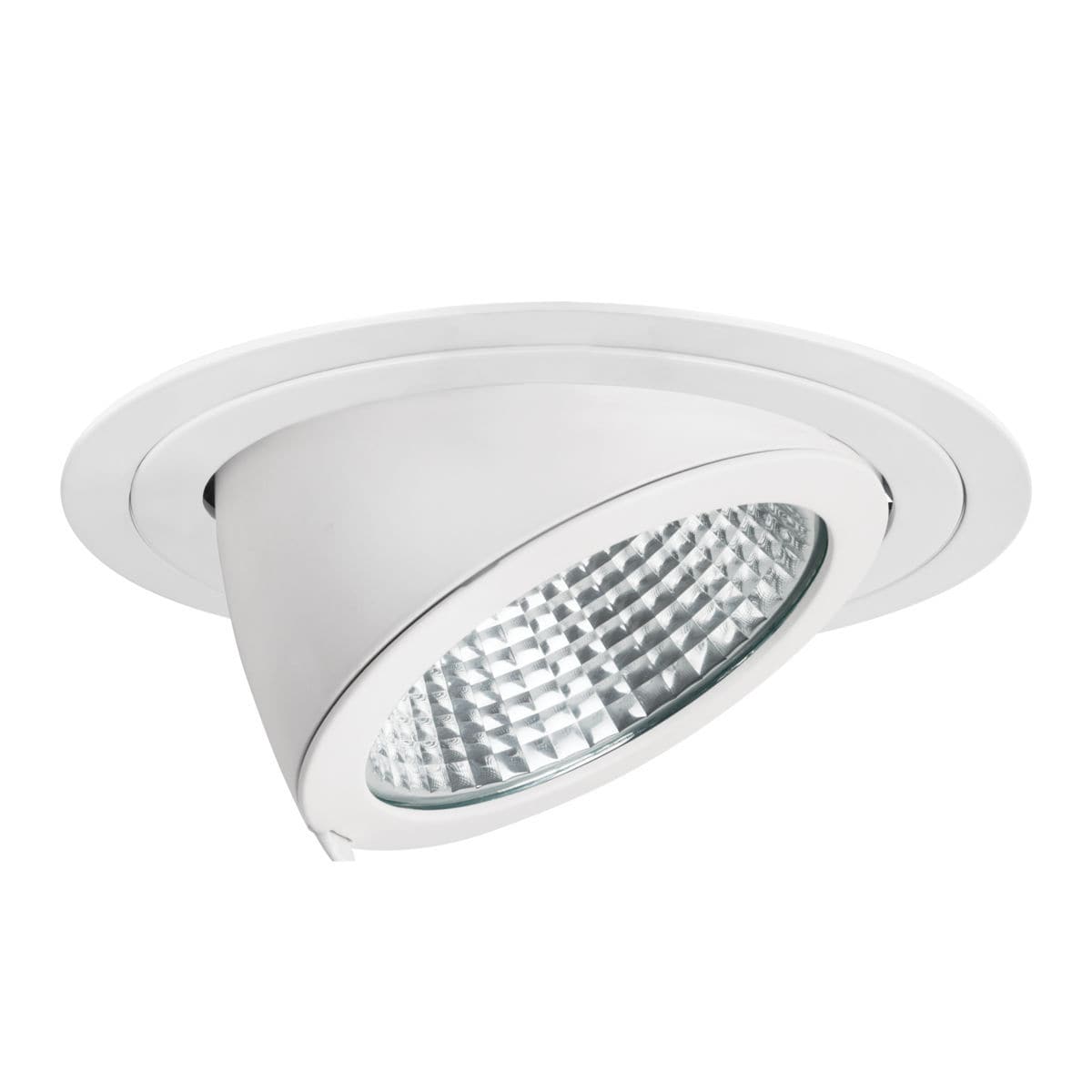 Paulmann 93661 Led Nova Faretto Da Incasso Rotondo Orientabile – Soffitto Bianco – Alluminio Opaco – Per Lampadina GU10 O GU53