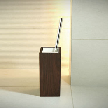 Kosmetex - Spazzola per WC in legno di faggio, con supporto per WC in legno di faggio, standard