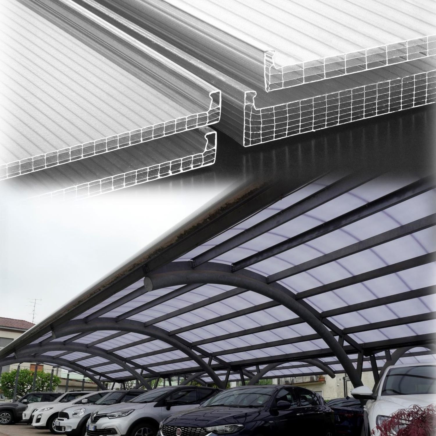 Pannelli In Policarbonato Trasparente Per Tettoie - Facili Da Tagliare, 1mm Spessore - Foto 3