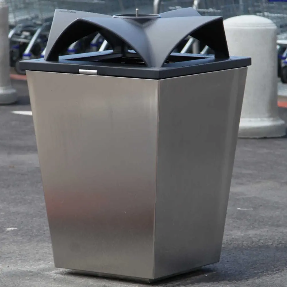 Exacompta 450342D Capacità totale 4,8 l Pattumiera per Raccolta Differenziata/Riciclaggio Expert Plus Nero L x P x A 480 x 240 x 365 mm 