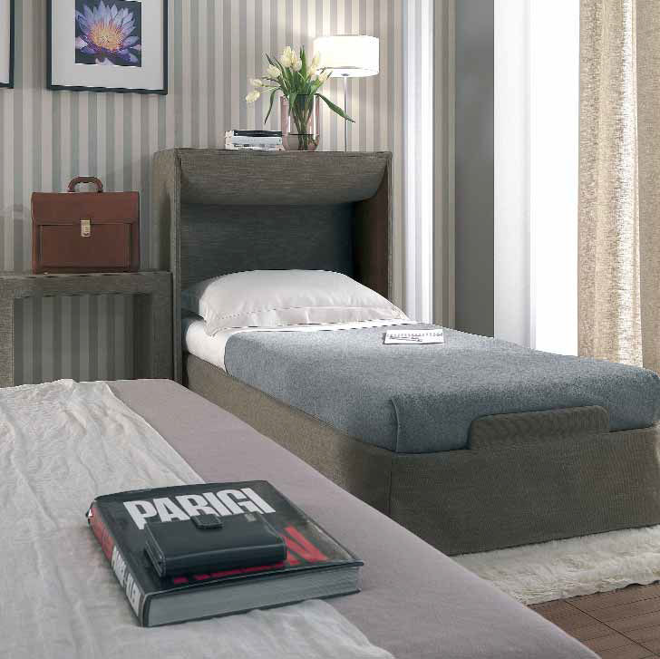 Letto a EVERYDAY Pol 74 singolo / moderno / imbottito